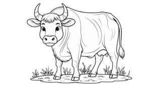 Desenho de Boi Desenho Colorir Imprimir 16