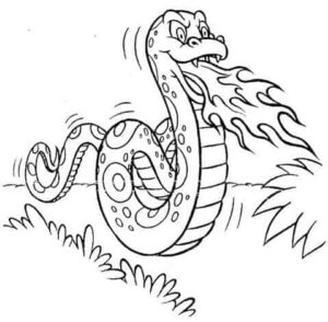 Desenho de Boitata Desenho Colorir Imprimir 04