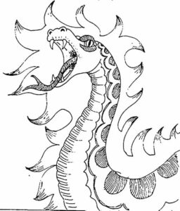 Desenho de Boitata Desenho Colorir Imprimir 05