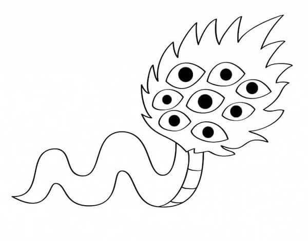 Desenho de Boitata Desenho Colorir Imprimir 07