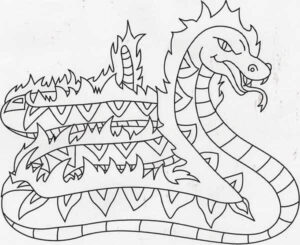 Desenho de Boitata Desenho Colorir Imprimir 11