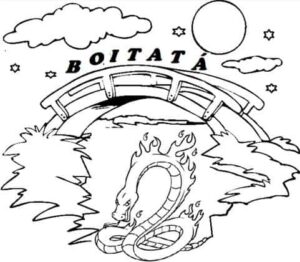 Desenho de Boitata Desenho Colorir Imprimir 12