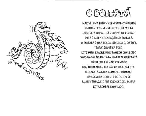 Desenho de Boitata Desenho Colorir Imprimir 14