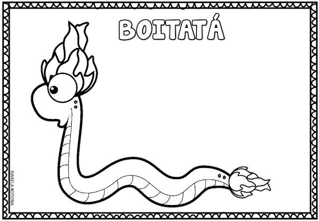 Desenho de Boitata Desenho Colorir Imprimir 16