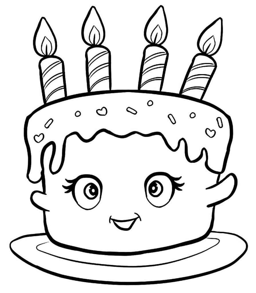 Desenho de Bolo Desenho Colorir Imprimir 14