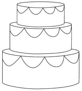 Desenho de Bolo Desenho Colorir Imprimir 16