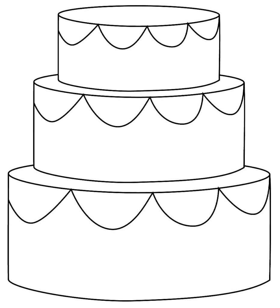 Desenho de Bolo Desenho Colorir Imprimir 16