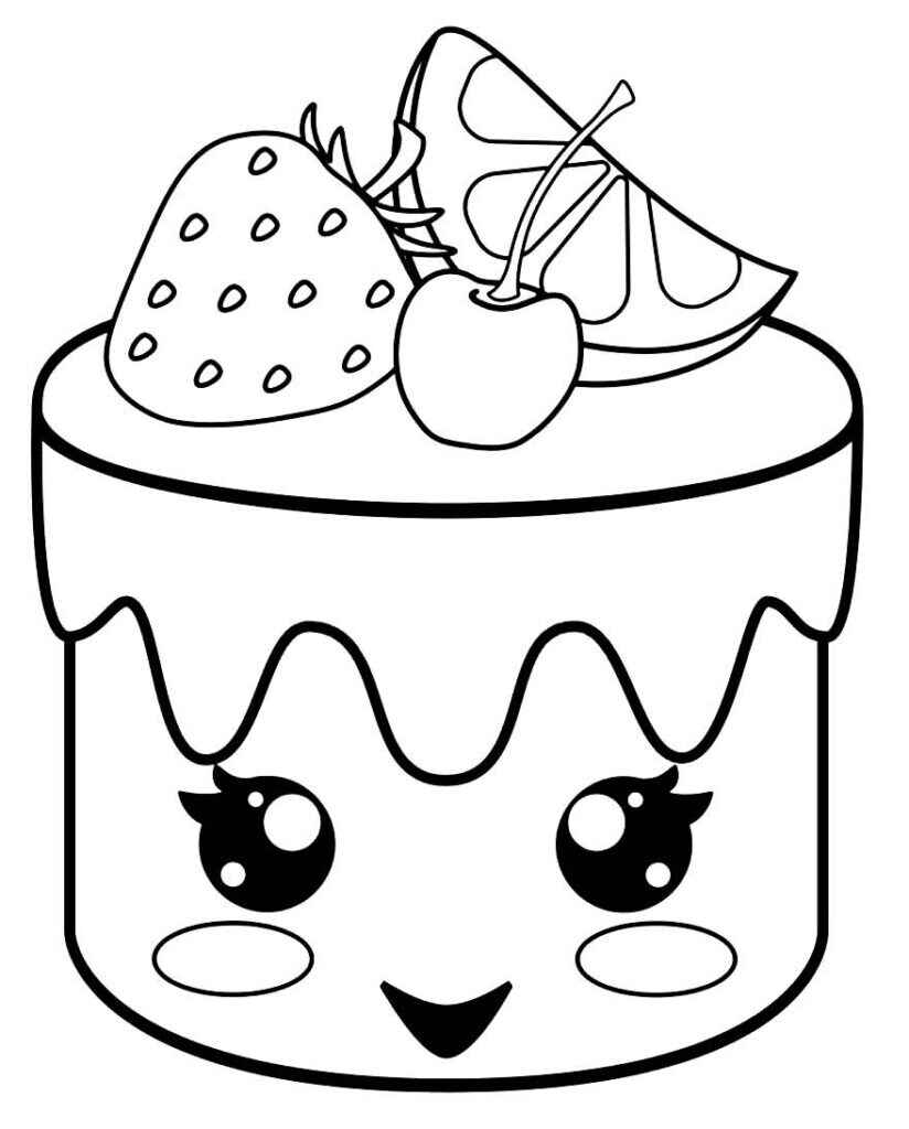 Desenho de Bolo Desenho Colorir Imprimir 31