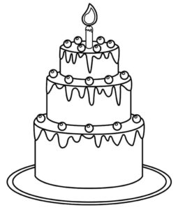 Desenho de Bolo Desenho Colorir Imprimir 33