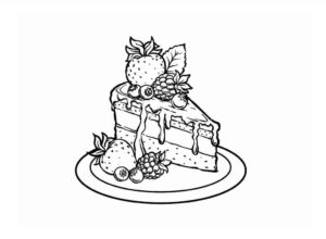 Desenho de Bolo Desenho Colorir Imprimir 36