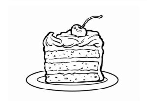 Desenho de Bolo Desenho Colorir Imprimir 37