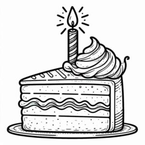 Desenho de Bolo Desenho Colorir Imprimir 43