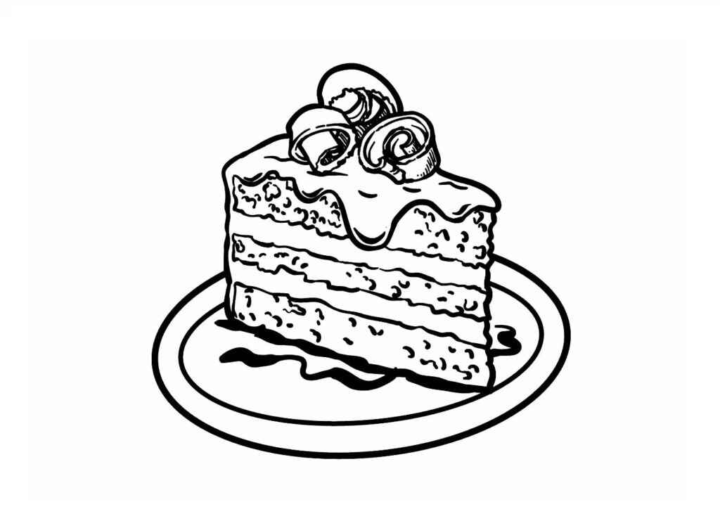 Desenho de Bolo Desenho Colorir Imprimir 49