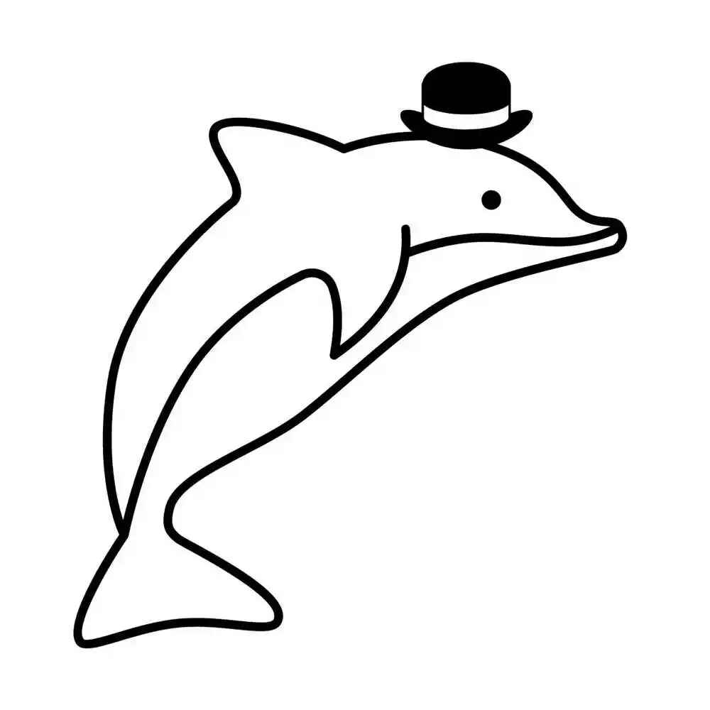 Desenho de Boto Cor De Rosa Desenho Colorir Imprimir 2