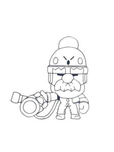 Desenho de Brawl Stars Desenho Colorir Imprimir 01