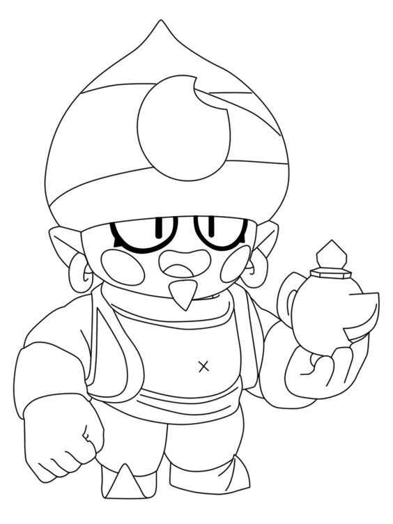 Desenho de Brawl Stars Desenho Colorir Imprimir 03