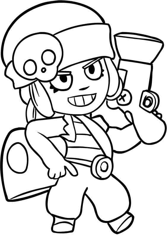Desenho de Brawl Stars Desenho Colorir Imprimir 18