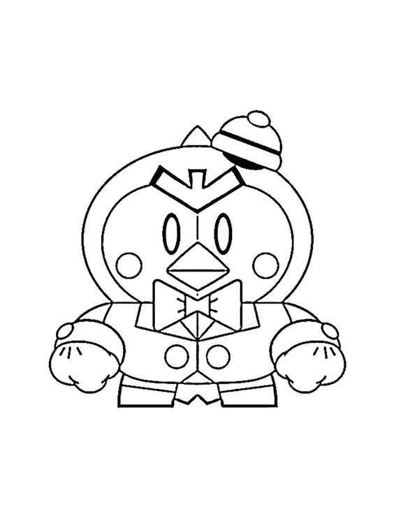 Desenho de Brawl Stars Desenho Colorir Imprimir 25