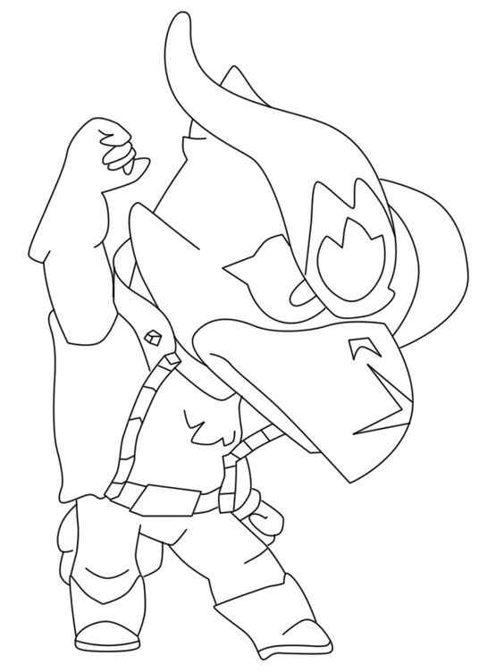 Desenho de Brawl Stars Desenho Colorir Imprimir 28