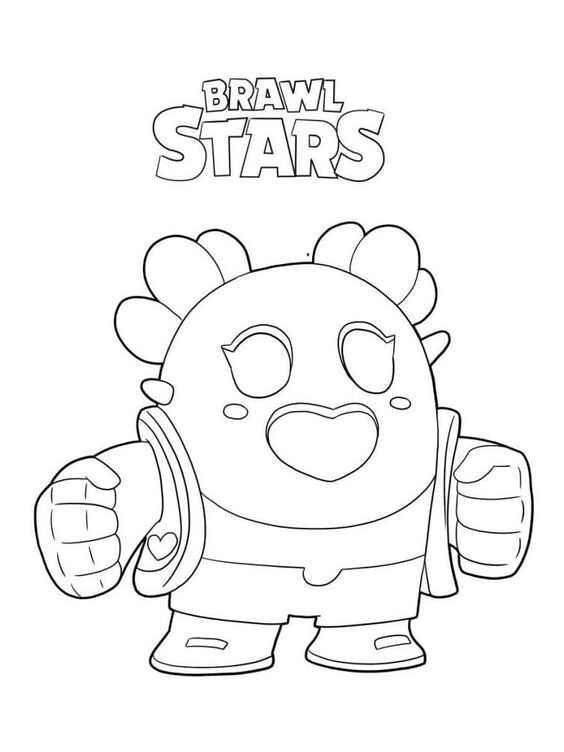 Desenho de Brawl Stars Desenho Colorir Imprimir 29