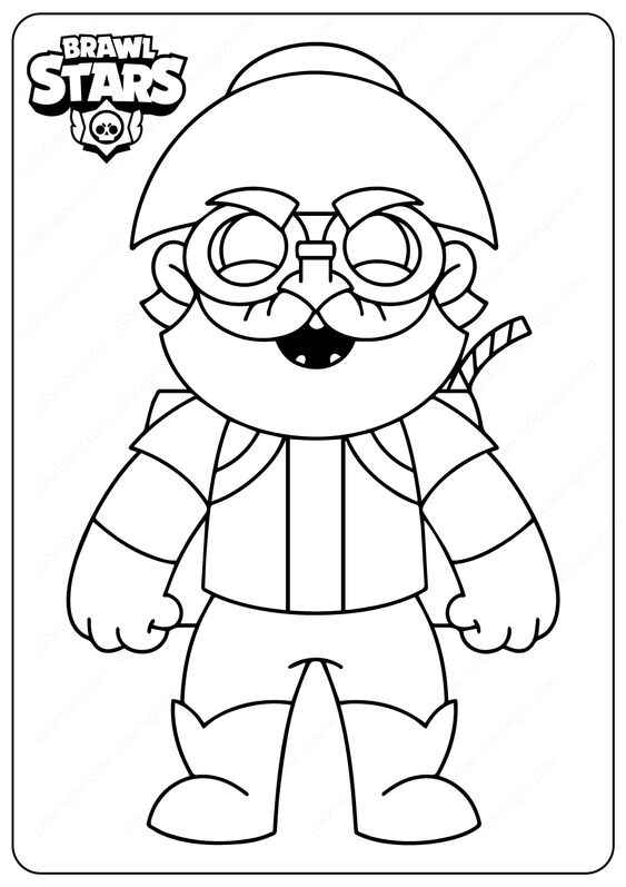 Desenho de Brawl Stars Desenho Colorir Imprimir 32