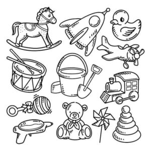 Desenho de Brinquedos Desenho Colorir Imprimir 05