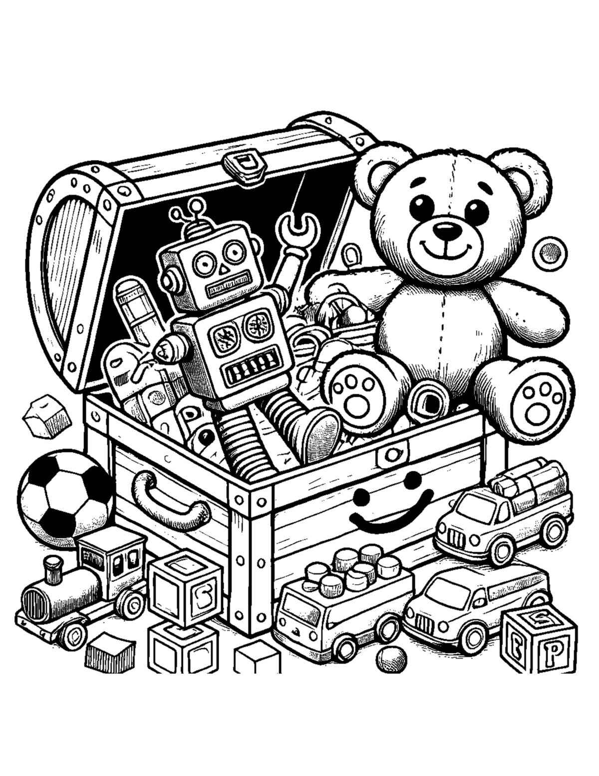 Desenho de Brinquedos Desenho Colorir Imprimir 11