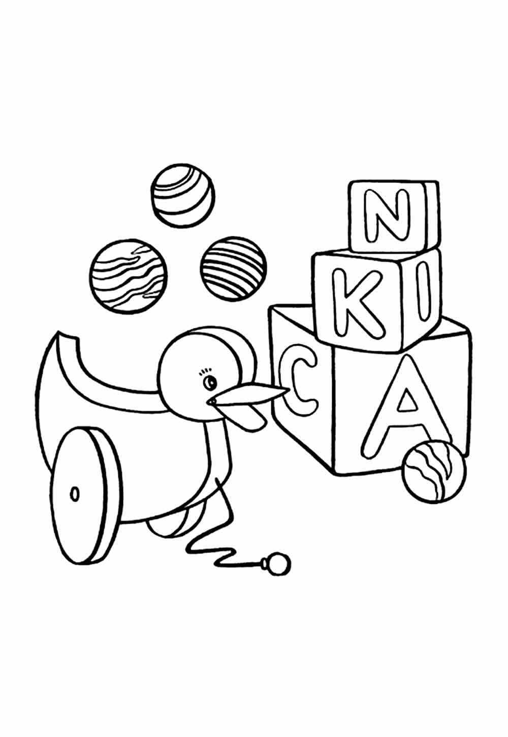 Desenho de Brinquedos Desenho Colorir Imprimir 15