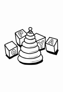 Desenho de Brinquedos Desenho Colorir Imprimir 25