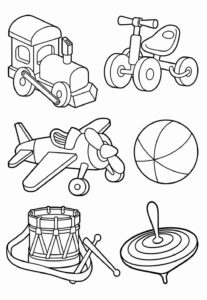 Desenho de Brinquedos Desenho Colorir Imprimir 27