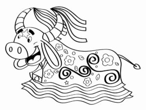 Desenho de Bumba Meu Boi Desenho Colorir Imprimir 01