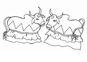 Desenho de Bumba Meu Boi Desenho Colorir Imprimir 09
