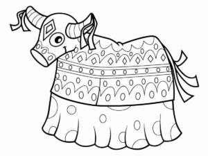 Desenho de Bumba Meu Boi Desenho Colorir Imprimir 13