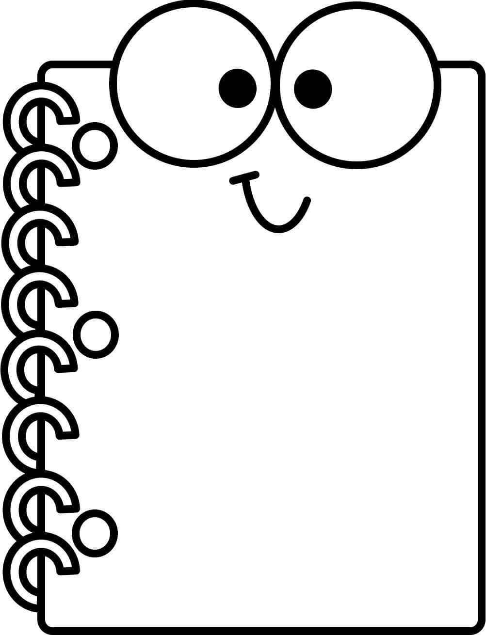 Desenho de Caderno Desenho Colorir Imprimir 2