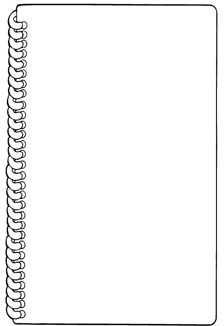 Desenho de Caderno Desenho Colorir Imprimir 9