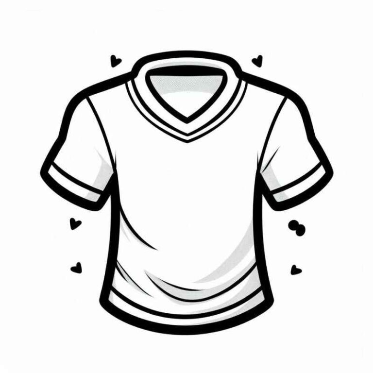 Desenhos de Camisa para Imprimir e Colorir