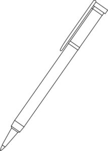 Desenho de Caneta Desenho Colorir Imprimir 02