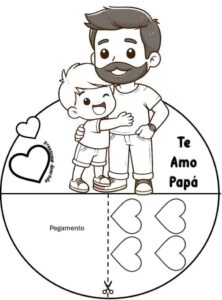 Desenho de Cartao Dia Dos Pais Desenho Colorir Imprimir 03