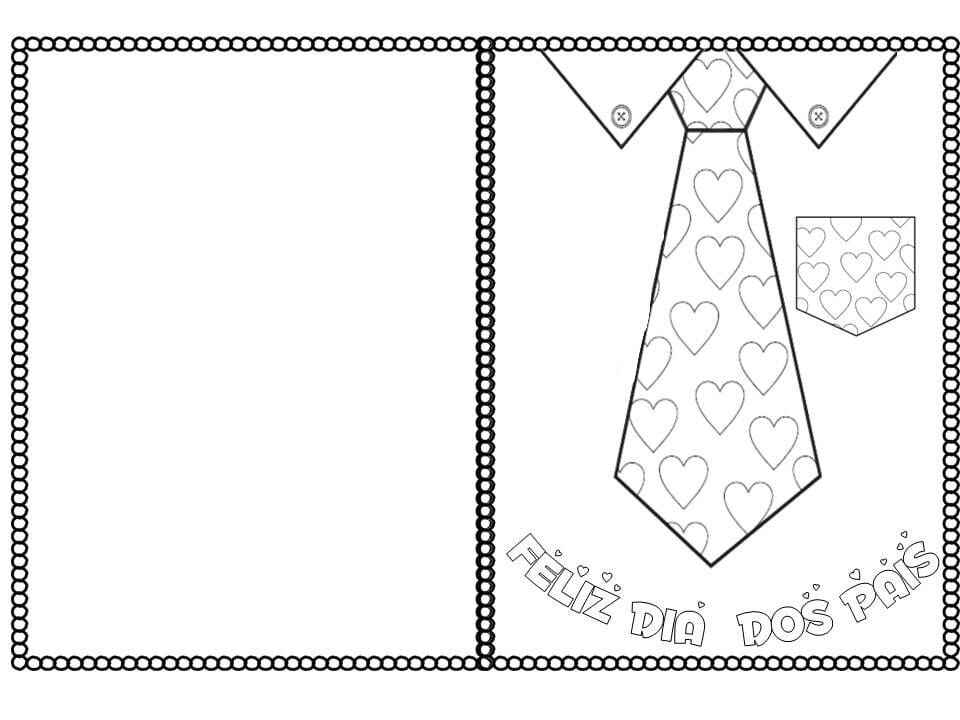 Desenho de Cartao Dia Dos Pais Desenho Colorir Imprimir 04