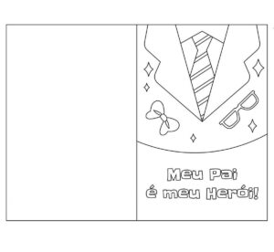 Desenho de Cartao Dia Dos Pais Desenho Colorir Imprimir 14