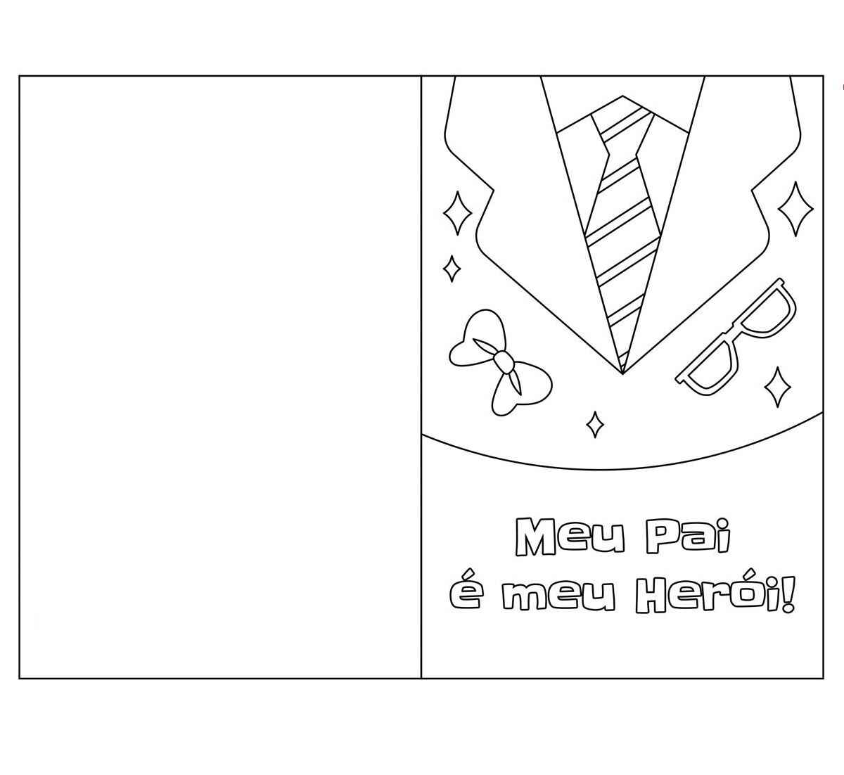 Desenho de Cartao Dia Dos Pais Desenho Colorir Imprimir 14