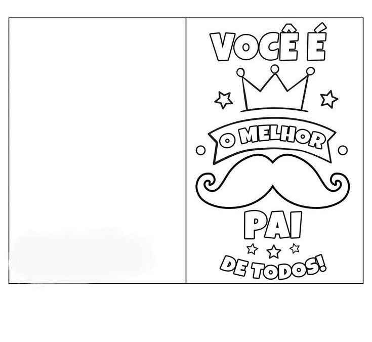 Desenho de Cartao Dia Dos Pais Desenho Colorir Imprimir 21