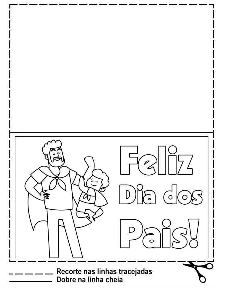 Desenho de Cartao Dia Dos Pais Desenho Colorir Imprimir 26