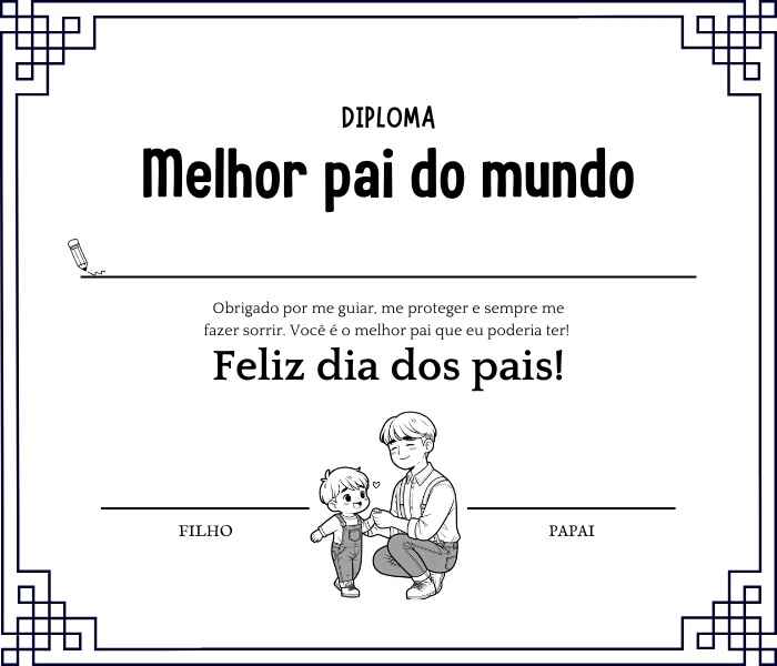 Desenho de Cartao Dia Dos Pais Desenho Colorir Imprimir 32