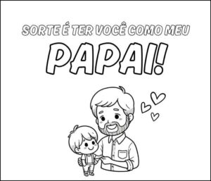 Desenho de Cartao Dia Dos Pais Desenho Colorir Imprimir 33