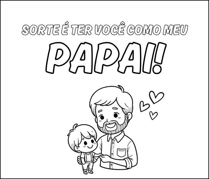 Desenho de Cartao Dia Dos Pais Desenho Colorir Imprimir 33