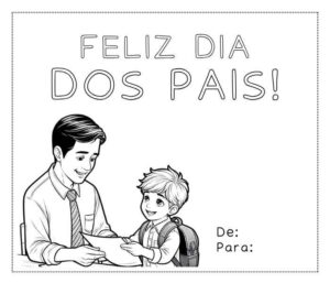 Desenho de Cartao Dia Dos Pais Desenho Colorir Imprimir 35