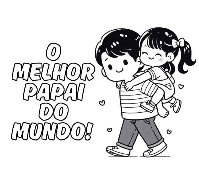 Desenho de Cartao Dia Dos Pais Desenho Colorir Imprimir 36