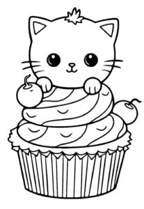 Desenho de Cupcake Desenho Colorir Imprimir 13