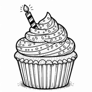 Desenho de Cupcake Desenho Colorir Imprimir 15